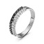Серебряное кольцо с черными и белыми фианитами 2387098Д1